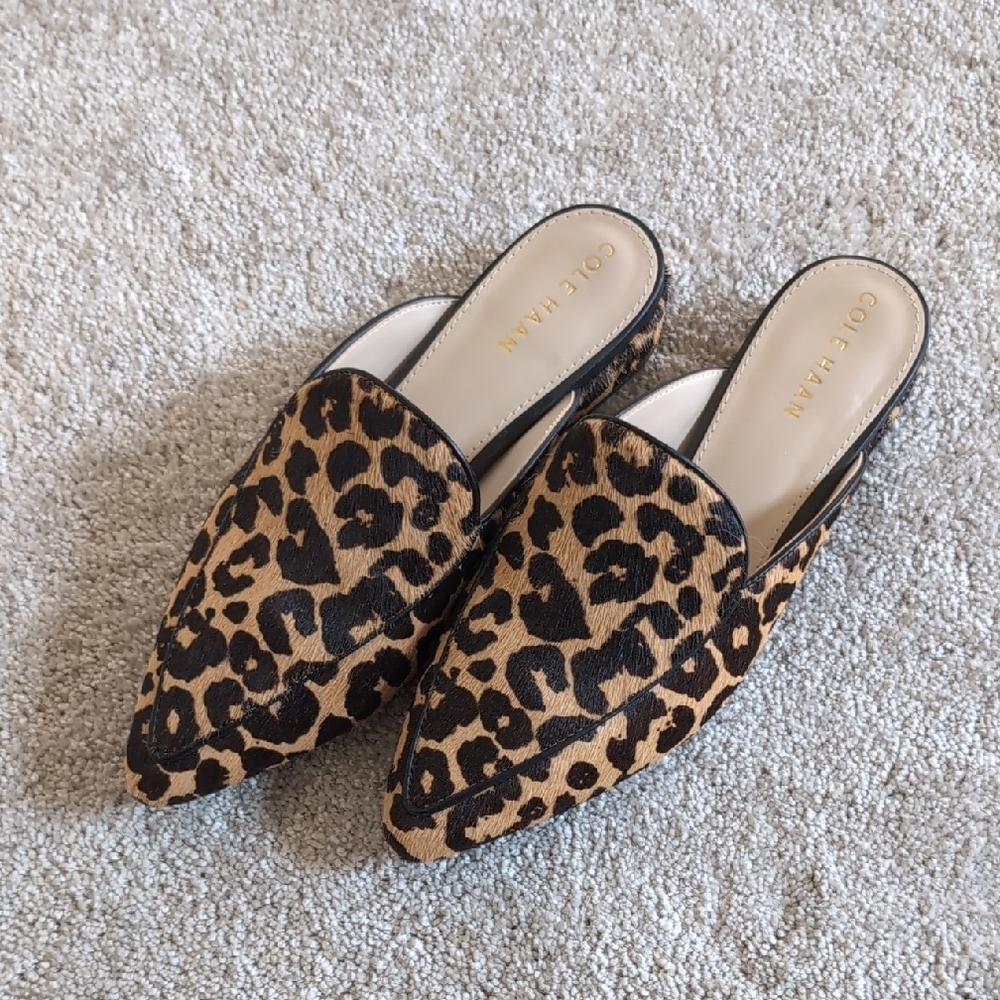 Cole Haan Animal Print Piper Mules - Picture 3 of 3